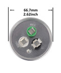 Top view of 80 Plus 5uF Dual Run Circular Start Capacitor For AC Motors Fans Condensers And Heat Pumps 370 To 450 Volt AC CBB65