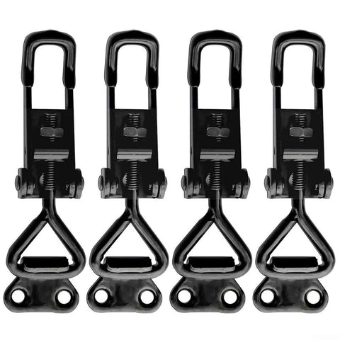 Adjustable Steel Toggle Clamp With 100 Kg Holding Strength For Cabinets Boxes Lockers Doors And Vehicles Heavy Duty Galvanized Iron Mounting Latch Easy Screw On Installation For Secure Closures, pack of 4