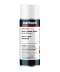 Brown Mahogany Stain And Seal Aerosol Duo For Wood Repair, Packs Clear Satin Topcoat Spray in a 13 oz can.