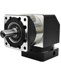 Premium Right Angle Planetary Gearbox Reducer For 80Mm Ac Servo Motor Running A Beefy 90 Degree Drivetrain With A Rock Solid 19Mm Input Shaft And Sweet Deal 15 1 To 100 1 Ratio, showcasing sleek design and robust input shaft.