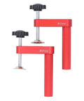 Two Pack Bench Dog Clamps, Aluminum Alloy Hold Down Table Vises For Woodworking, Delivers 600 Lb Clamping Pressure, Fits 20mm Dog Holes