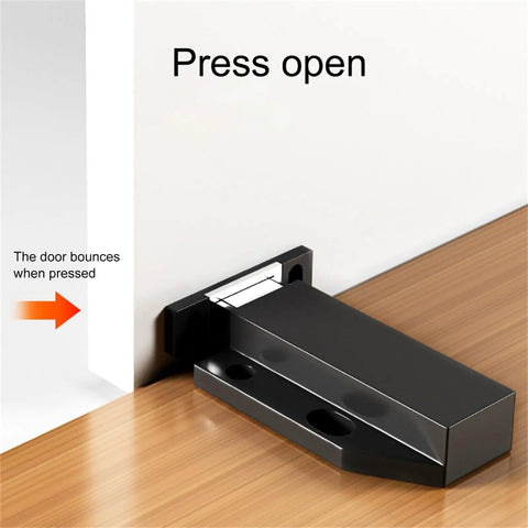Close-up of Grab These Slay Touch Activated Cabinet Door Catches With Secure 4 Point Fastening, showing the press-to-open mechanism.