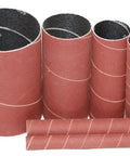 Heavy Duty Aluminum Oxide Spindle Sander Sleeves Six Pack Assorted Diameters 1/2 To 3 Inches Four And A Half Long.