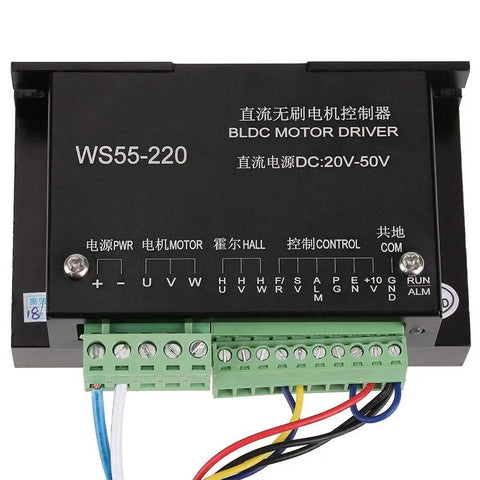 Beefy 48V 500W Brushless Motor Controller For DC Spindle BLDC Motors, CNC Speed Control Module with connectors visible
