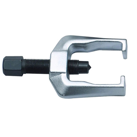 Metallic ball joint separator from 5 Piece Front End Service Set With Pitman Arm Puller And Ball Joint Separator For Auto Repair And Suspension Work Built Pro Grade To Make Front End Service Quick And Easy.