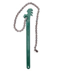 Beefy Heavy Duty Reversible Chain Wrench 16 Inch With 27 Inch Chain For 1.5 To 7.5 Inch Diameter Oil And Fuel Filter Sturdy Carbon Steel