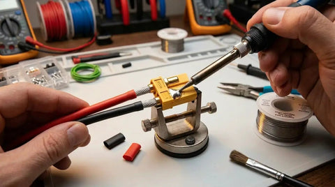 Soldering 8 Gauge Silicone Wire 33ft Ultra Flexible 2 Conductor Parallel Cable With Tinned Copper High Temp Resistant
