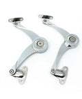 Pack Of 2 Adjustable Folding Lid Stay Hinges With Soft Close For Kitchen Cabinets And Desks, Zinc Alloy Construction, Rust Resistant