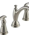 Linden Widespread 3 Hole Bathroom Faucet In Brushed Nickel With Diamond Seal Technology and Metal Drain Assembly