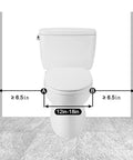 Toilet measurements for Heavy Duty Freestanding Toilet Safety Rail For Seniors And Disabled Adjustable Height And Width