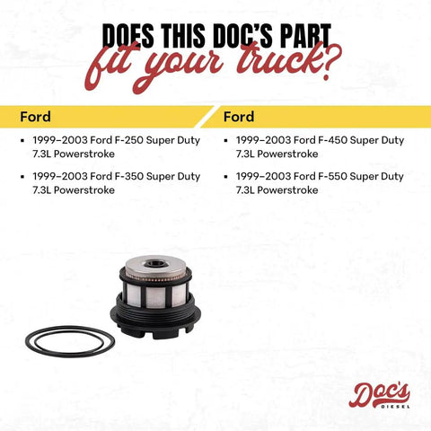 Ford 7Point3L Diesel Fuel Filter DCS8629OE Replacement For Super Duty F250 F350 F450 F550 1999 2003 Replaces FD4596
