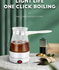 Turkish Coffee Maker And Kettle No Fuss 500ml Capacity 600W Fast Heating One Touch Button Heats Water Tea Milk BPA Free