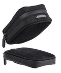 Under Seat Bike Bag Waterproof Ride Ready Saddle Pouch With Secure Straps And Multiple Storage Compartments For Travel, Commuting, And Touring A Durable Nylon Pannier For Rear Rack Accessory shown open