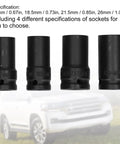 Get This Bad Ass 4 Piece Locking Wheel Nut Removal Socket Set Made From Tough Aluminum Alloy To Crush Stuck Lug Nuts Fast With Thin Walled Impact Sockets And Protective Sheath For Any Car Tire Change Or Emergency Roadside Mech Fix Today. 4 locking lug nut sockets, 17mm to 26mm