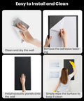Easy installation steps for Top Shelf 4 Pack Acoustic Panels 2.4 Inch Thick Fiberglass Soundproof Wall Panels.