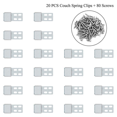 Heavy Duty Couch Spring Clips Furniture Upholstery Repair Kit Includes Eighty Sturdy Screws S Shaped Zig Zag Ek Fasteners.
