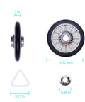 Drum Roller Kit With Idler Pulley And Belt For Dryer Repair Fits Series 70 80 90 500 600 Models And Whirlpool WED4815EW1