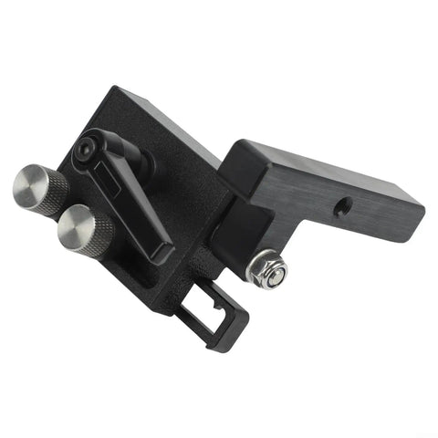 Woodworking Miter Track Jig 19mm T Slot Fixture With Sliding Limiter Block And Ergonomic Rotatable Handle, Side View