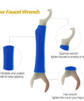Heavy Duty Beer Faucet Wrench For Draft Systems, Tap Wrench With Hex Nut And Keg Spanner, blue vinyl grip, tool details