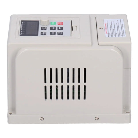 Side view of Boss Grade 1500W VFD Drive for Spindle Motors, showing digital display and control panel.