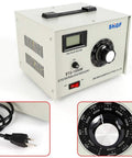 1000W Single Phase AC Autotransformer With 110V Input And 0-300V Adjustable Output Heavy-Duty Copper Coil Voltage Regulator, front view