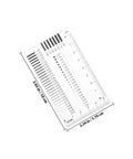 Go To High Precision Plastic Measuring Ruler For Diameter And Defect Checks Transparency Flaw Detector