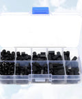300 Piece Nylon Hex Spacer Screws And Nuts Kit M3 Black Insulation Non Conductive Corrosion Resistant For Electronics Assembly Electroplating Do It Yourself Projects in organizer case
