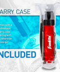 All Sport Ball Maintenance Kit With 7.5 Inch Hand Pump And 3 Inflation Needles For Basketballs, Soccer Balls, Footballs, Volleyballs And More No Fuss Quick Inflation For Everyday Play, shown with carry case.