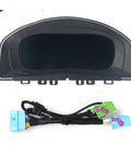 VW Scirocco 2014 12.3 Inch LCD Dashboard Instrument Panel Digital Cluster Upgrade Kit With Smart Gauges Module And Built In Circuit Board For Plug And Play Fit Rock Solid Idle And Smooth Acceleration, black trim and wiring harness