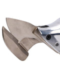 Brushless Electric Metal Shear With 360 Rotating Head And Variable Speed featuring sharp stainless steel blades for precise cutting.