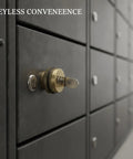 Mechanical Combination Cam Lock Keyless Cabinet Lock For File Cabinets And Storage Lockers With Personal Code in use