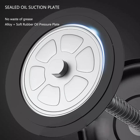 Sealed oil suction plate of heavy duty pneumatic grease pump for 5 gallon drums, 70 to 1 pressure ratio