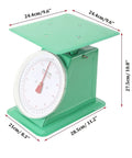 Heavy Duty Portion Control Mechanical Kitchen And Food Scale With Stainless Steel Platform 110 Lbs Capacity Industrial Dial Scale