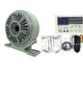 Magnetic Powder Brake With Base And Hollow Shaft Controller For Textile Machinery 6 12 25 50 100 Nm Torque 0.6 To 10 Kg Load DC24V 1000 RPM