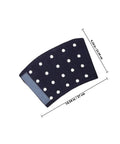Heavy Duty Cut Resistant Wrist Sleeves For Quick Slip On Forearm Guard, dark blue mesh, dimensions 14.54x9.24 inches.