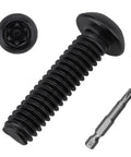 Rock Hard 1/4-20 X 1 Inch Button Head Security Screws Crafted From Premium 304 Stainless Steel With Grippy Black Pinned Torx Drive
