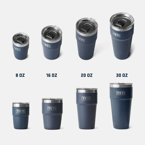 Stackable 8 Oz Stainless Steel Coffee Cup Hella Durable Insulated Tumbler Top Shelf For Barista Espresso Drinks Slick Travel Mug In Bright Papaya Orange displayed with different size options.