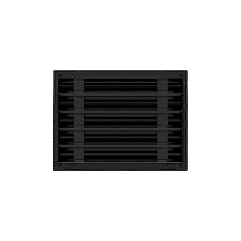 12x10 Modern AC Vent Cover Decorative White Air Vent With Standard Linear Slot Diffuser Register Grille Front View