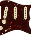 Tex Mex Prewired Stratocaster Pickguard In Tortoise Finish With Balanced Output Alnico 5 Magnets Reverse Wound Middle Pickup