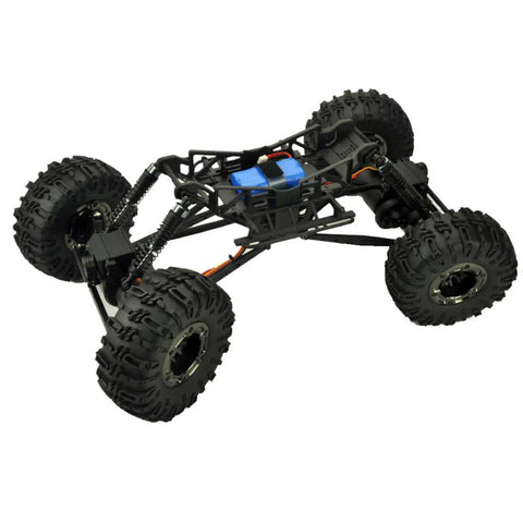 Beast 1/10 Scale 4WD Electric RC Rock Crawler With Dual Motors And 4 Wheel Steering, RTR Truck displayed on a white background.