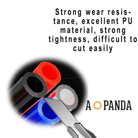 AOPANDA PU pneumatic tubing, clear 9/16 in OD, 5 m air hose for compressor or fluid transfer