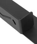 Close-up of Heavy Duty Floor Jack Stand Rack Wall Mount For Garage Organization And Trolley Jack Holder Storage Bracket In High Strength Steel