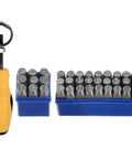Pro Grade Metal Stamping Kit With 36 Stamps Including A To Z 0 To 8 And Ampersand Symbol Twelve Point Five Millimeter Size Comes