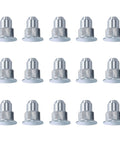 15 Pcs Camber Alignment Guide Pins Set For Silverado Sierra Tahoe Suburban Yukon Escalade Hummer H2 H3 Suspension Systems Durable Zinc Plated Iron Pins For Precise Wheel Camber Alignment And Easy Installation For Trail Ready Rigs, showing zinc-plated pins in rows.