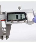 Digital caliper measuring 7.00mm, showcasing precision for Four Pack Heavy Duty SF608ZZ Flanged Ball Bearings.