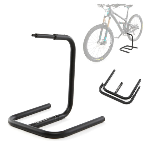 Scorpion Moto Style Portable Bike Stand With Bottom Bracket Crankarm Support For Road MTB Cyclocross And Ebike Two Piece Black