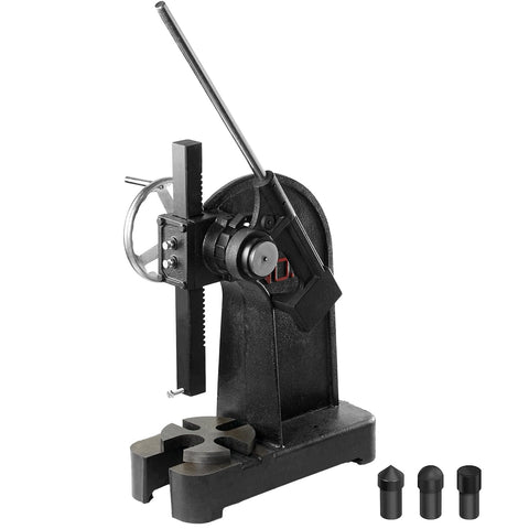 Heavy Duty 3 Ton Ratchet Arbor Press Built Like A Tank For The Daily Grind Featuring Smooth Handwheel Control and Solid Cast Iron Frame.