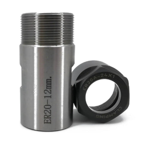 Heavy Duty 1 Set Collet Chuck Motor Shaft Extension Rod For Milling Machines And CNC Tools to Slash Vibration, boost speed control.