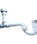 White Air Admittance Valve and 1-1/2 Inch P-Trap Kit for Sink Drain, Easy Install Kitchen and Bath Venting, No Fuss Quick Install.