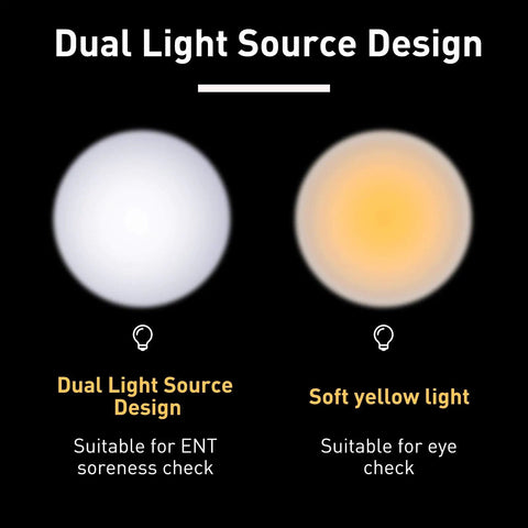 Dual LED Pen Light USB Rechargeable With Extra Warm Light Pupil Chart And Ruler Pocket Clip Aluminum Penlight light options